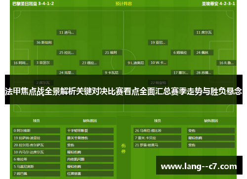法甲焦点战全景解析关键对决比赛看点全面汇总赛季走势与胜负悬念 法甲焦点战全景解析关键对决比赛看点全面汇总赛季走势与胜负悬念